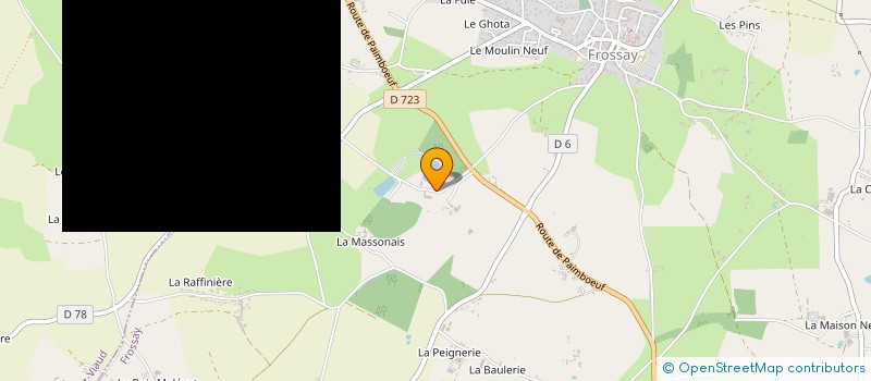 localisation de l'entreprise MONSIEUR SYLVAIN SCHERER  FROSSAY