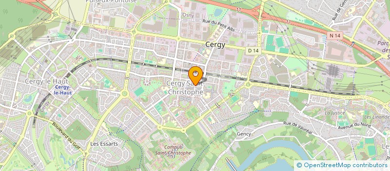 localisation de l'entreprise MONSIEUR SYLVAIN SELVANADIN  CERGY