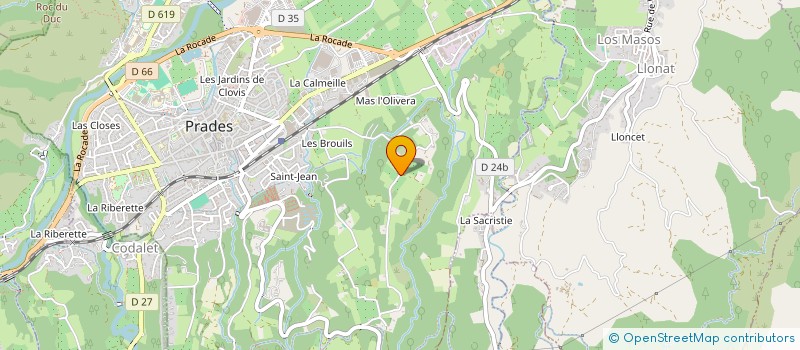 localisation de l'entreprise MONSIEUR SYLVAIN SIMON  PRADES