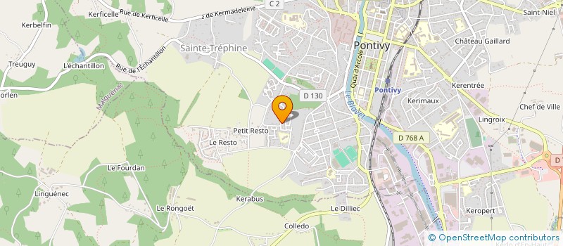 localisation de l'entreprise MONSIEUR SYLVAIN SINOPOLI à PONTIVY