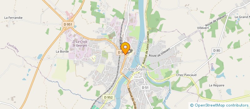 localisation de l'entreprise MONSIEUR SYLVAIN STEIMBACH  CONFOLENS