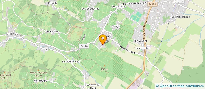 localisation de l'entreprise MONSIEUR SYLVAIN TATRAUX  GIVRY