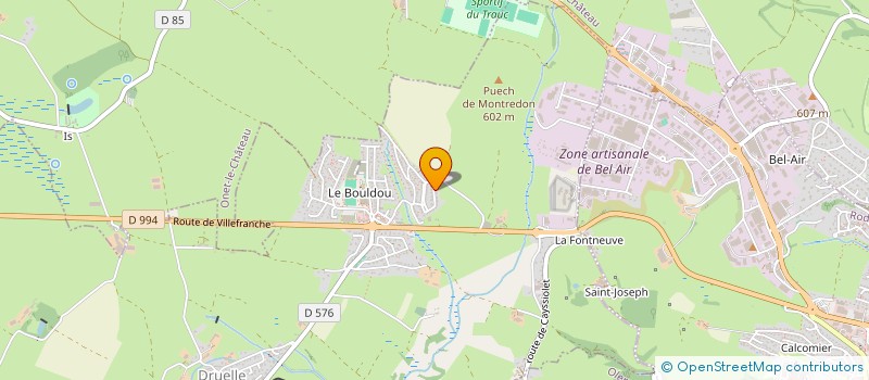 localisation de l'entreprise MONSIEUR SYLVAIN TEISSIER  DRUELLE BALSAC