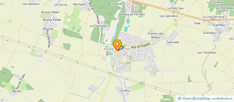 localisation de l'entreprise MONSIEUR SYLVAIN TERRIER  ATHEE-SUR-CHER