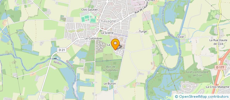 localisation de l'entreprise MONSIEUR SYLVAIN TERTRAIS  CHAVAGNE