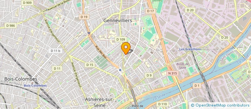 localisation de l'entreprise MONSIEUR SYLVAIN TEUKAP à GENNEVILLIERS