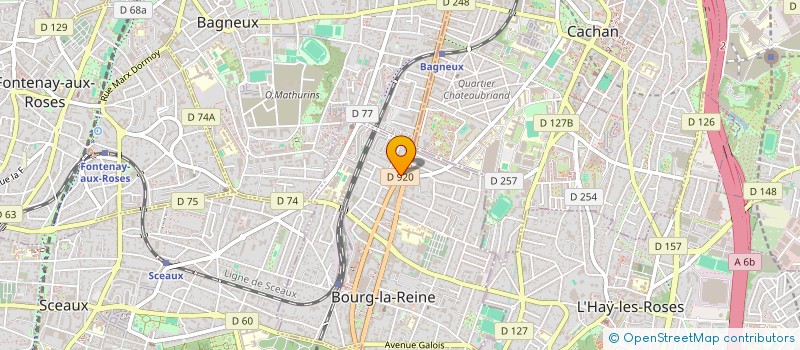 localisation de l'entreprise MONSIEUR SYLVAIN THELLIER à BOURG-LA-REINE