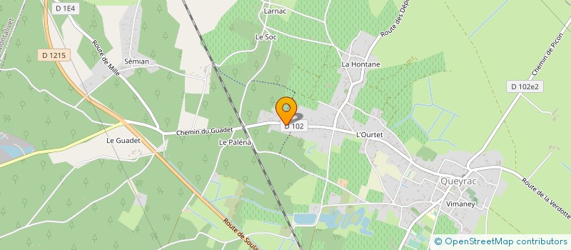 localisation de l'entreprise MONSIEUR SYLVAIN THELOUX  QUEYRAC