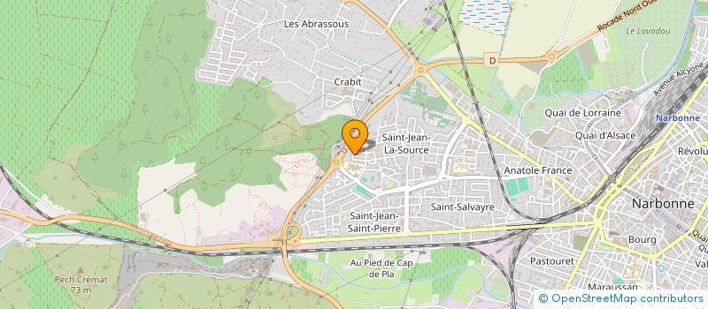 localisation de l'entreprise MONSIEUR SYLVAIN THEOLAS  NARBONNE