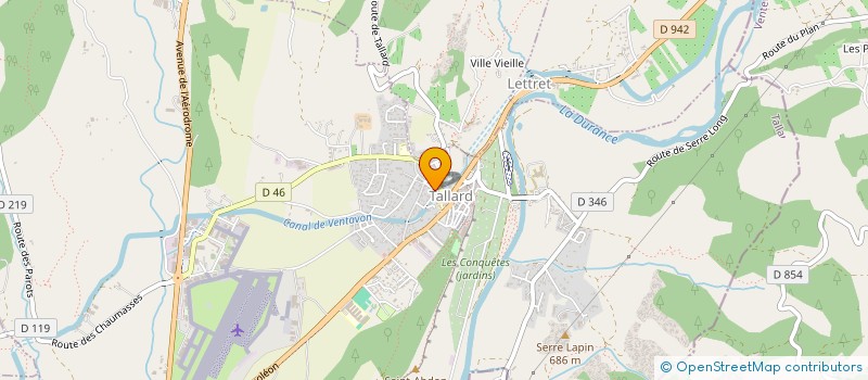 localisation de l'entreprise MONSIEUR SYLVAIN THEVENON  TALLARD