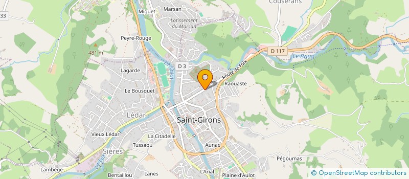 localisation de l'entreprise MONSIEUR SYLVAIN THIBON à SAINT-GIRONS