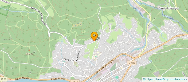 localisation de l'entreprise MONSIEUR SYLVAIN THIERY  GERARDMER