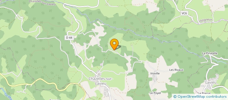 localisation de l'entreprise MONSIEUR SYLVAIN THIERY  CHAZELLES-SUR-LAVIEU
