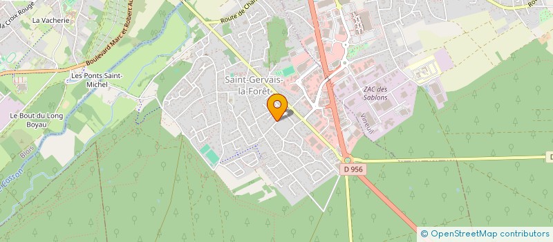 localisation de l'entreprise MONSIEUR SYLVAIN THILLIER  SAINT-GERVAIS-LA-FORET