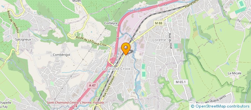 localisation de l'entreprise MONSIEUR SYLVAIN THOMAS  LA GRAND-CROIX