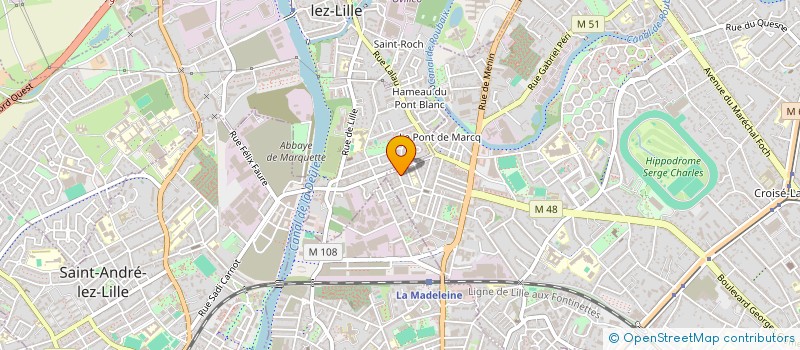 localisation de l'entreprise MONSIEUR SYLVAIN THOREZ à MARCQ-EN-BARŒUL