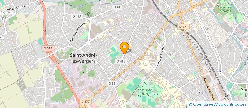 localisation de l'entreprise MONSIEUR SYLVAIN THOUVENOT  SAINT-ANDRE-LES-VERGERS