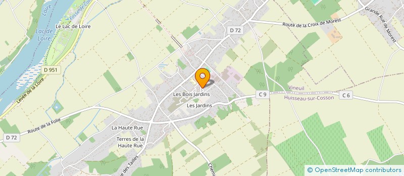 localisation de l'entreprise MONSIEUR SYLVAIN THURIES  VINEUIL