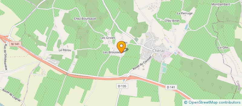 localisation de l'entreprise MONSIEUR SYLVAIN TIERCE à CHERAC