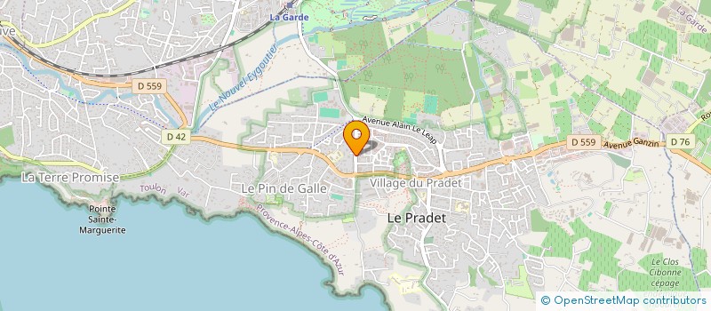 localisation de l'entreprise MONSIEUR SYLVAIN TILLIER à LE PRADET