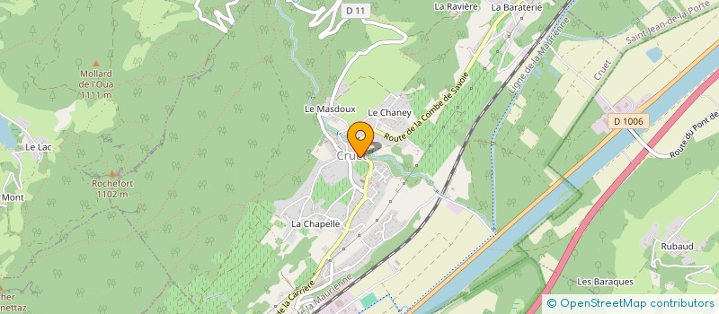 localisation de l'entreprise MONSIEUR SYLVAIN TIOLLIER  CRUET