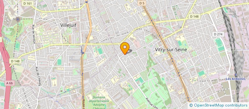 localisation de l'entreprise MONSIEUR SYLVAIN TISSIER à VITRY-SUR-SEINE