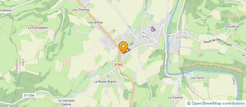 localisation de l'entreprise MONSIEUR SYLVAIN TOUCHARD  CLECY