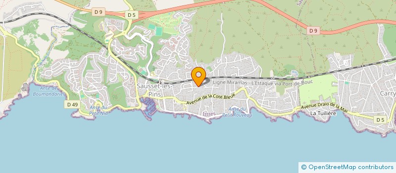 localisation de l'entreprise MONSIEUR SYLVAIN TOURNADE  SAUSSET-LES-PINS