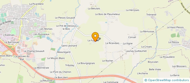 localisation de l'entreprise MONSIEUR SYLVAIN TRINQUART à PLEUMELEUC