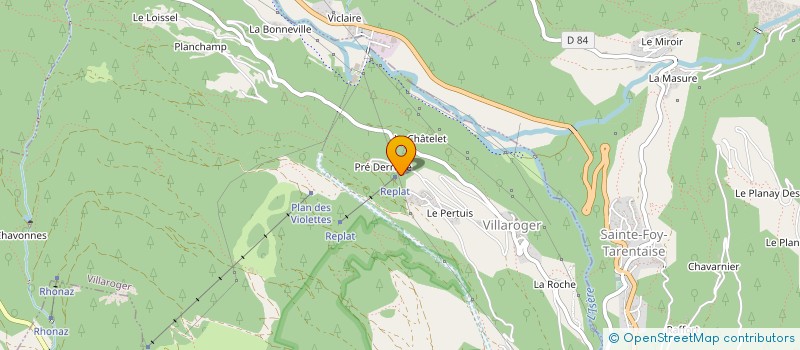 localisation de l'entreprise MONSIEUR SYLVAIN TRIPOZ à SAINTE-FOY-TARENTAISE