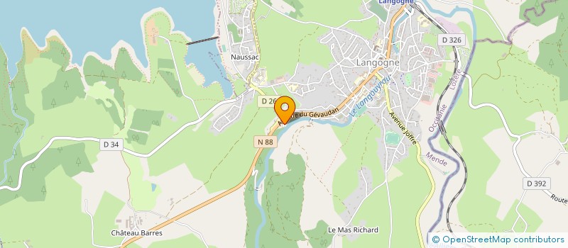 localisation de l'entreprise MONSIEUR SYLVAIN TROULLIER à LANGOGNE