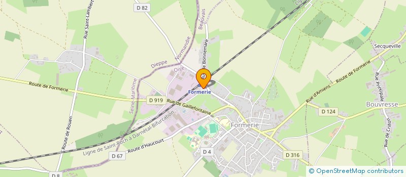 localisation de l'entreprise MONSIEUR SYLVAIN TUPENOT  FORMERIE