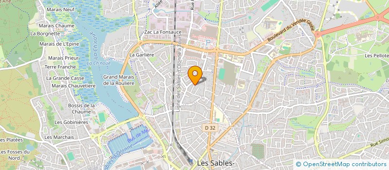 localisation de l'entreprise MONSIEUR SYLVAIN URBANEK  LES SABLES D'OLONNE