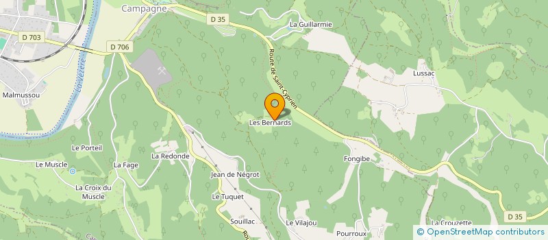 localisation de l'entreprise MONSIEUR SYLVAIN URIZZI  LES EYZIES