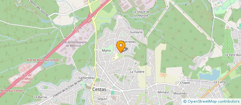 localisation de l'entreprise MONSIEUR SYLVAIN VALERO  CESTAS