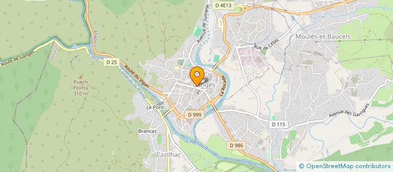 localisation de l'entreprise MONSIEUR SYLVAIN VALERY  GANGES