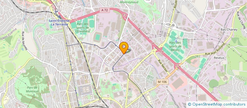 localisation de l'entreprise MONSIEUR SYLVAIN VALLIER à SAINT-ETIENNE