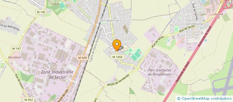 localisation de l'entreprise MONSIEUR SYLVAIN VANDERRUSTEN  TEMPLEMARS