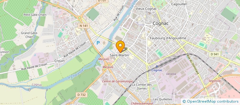 localisation de l'entreprise MONSIEUR SYLVAIN VASSE à JARNAC