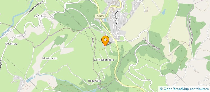 localisation de l'entreprise MONSIEUR SYLVAIN VERDIER  THIZY LES BOURGS