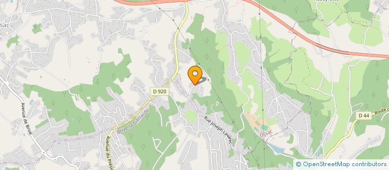 localisation de l'entreprise MONSIEUR SYLVAIN VERGNAUD  USSAC