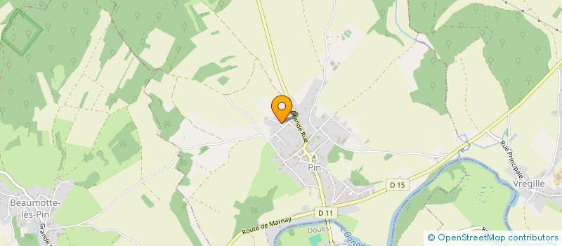 localisation de l'entreprise MONSIEUR SYLVAIN VIALA  PIN