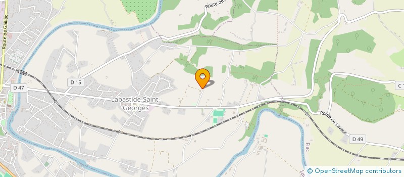 localisation de l'entreprise MONSIEUR SYLVAIN VIDAL à LABASTIDE-SAINT-GEORGES