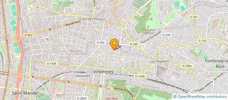 localisation de l'entreprise MONSIEUR SYLVAIN VILLALPANDO à VINCENNES