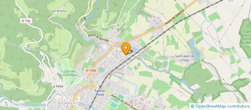 localisation de l'entreprise MONSIEUR SYLVAIN VILLAVERDE  TULLINS