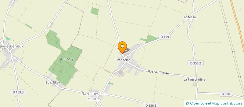 localisation de l'entreprise MONSIEUR SYLVAIN VILLEDIEU  BAZOCHES-LES-HAUTES