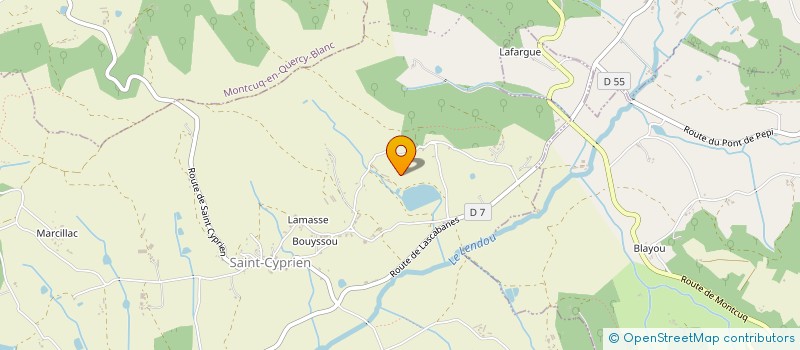 localisation de l'entreprise MONSIEUR SYLVAIN VINCENT  BARGUELONNE-EN-QUERCY