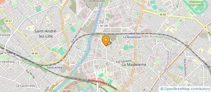 localisation de l'entreprise MONSIEUR SYLVAIN WALLEZ à LA MADELEINE