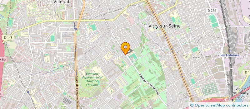 localisation de l'entreprise MONSIEUR SYLVANEL KIKI  VITRY-SUR-SEINE