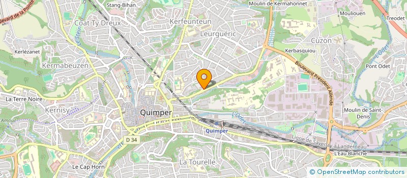 localisation de l'entreprise MONSIEUR SYLVANO BENIVO à QUIMPER